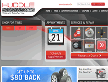 Tablet Screenshot of huddletire.com